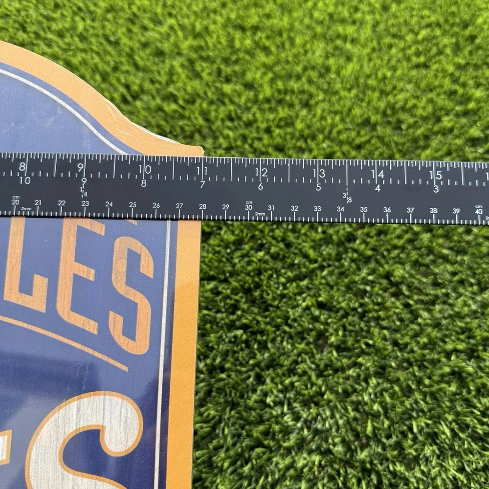 New WinCraft NFL Los Angeles Rams‎ Wooden Sign Blue Football Cave Design Decor